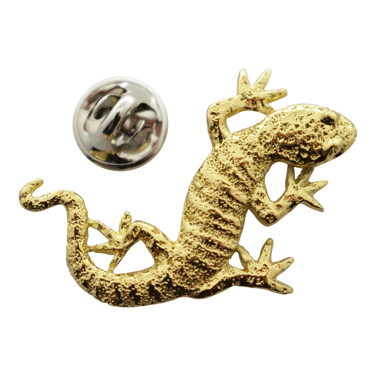 Gecko Pin ~ 24K Gold ~ Lapel Pin ~ 24K Gold Lapel Pin ~ Sarah's Treats & Treasures